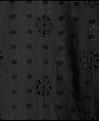 Lands' End Women's Eyelet Button Down Maxi Cover-up Dress