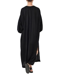 Ocean+Main Women's Ocean+Main Rouched Shoulder Maxi Cotton Caftan