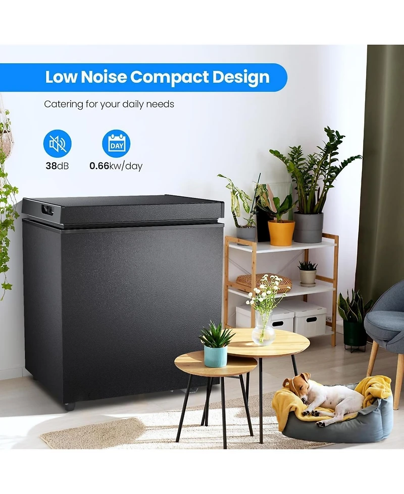 Antarctic Star 1.8 Cu. Ft. Compact Chest Freezer with Removable Basket