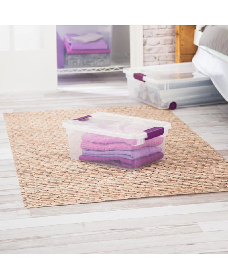 Sterilite 15 Quart Plastic Stackable Storage Container Tote with Lid (36 Pack)