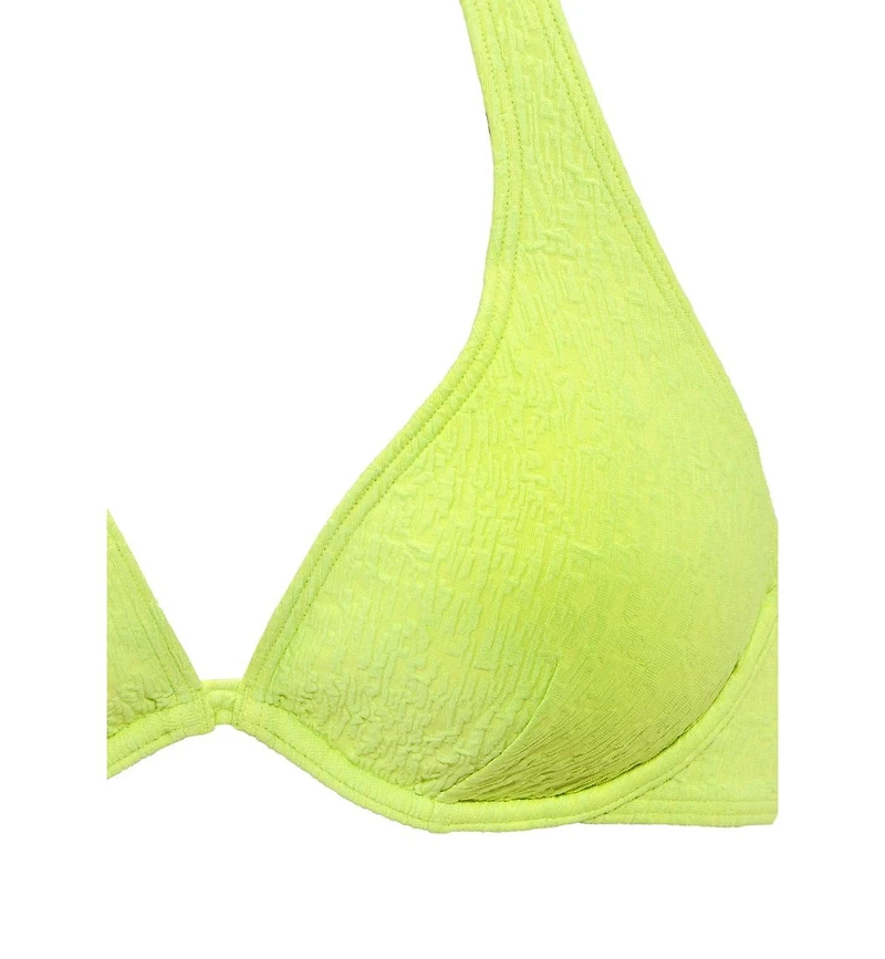 Lascana Women's Textured Underwire Bikini Swimsuit Top Bra Sizing