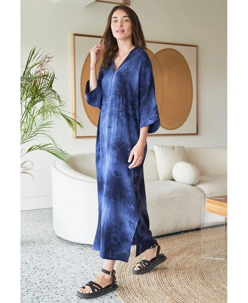 Ocean+Main Women's Gauze Arc Seam Caftan