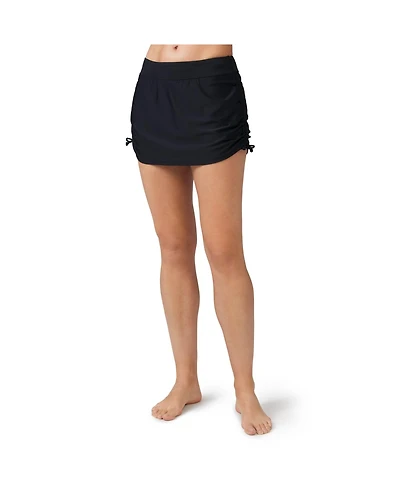 Free Country Women's Side Shirred Swim Skirt