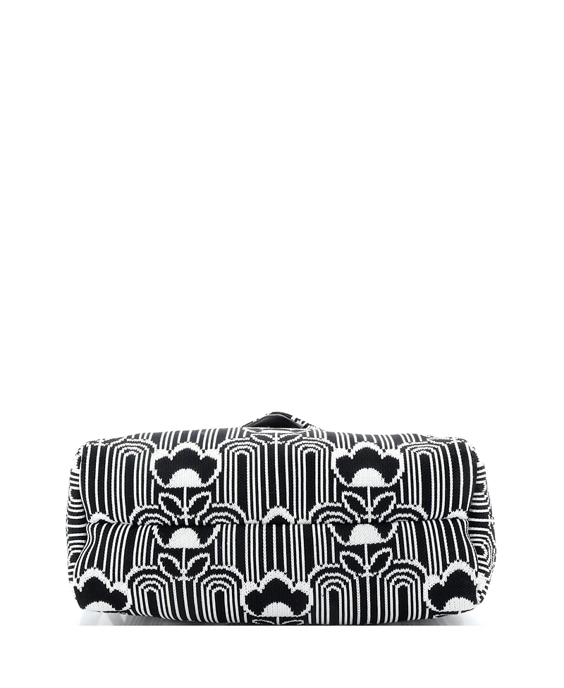 Pre-Owned Prada Medium Signaux Shoulder Bag Jacquard Knit