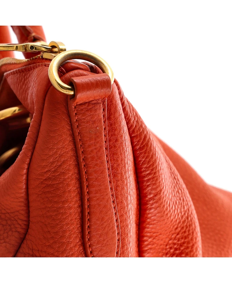 Pre-Owned Prada Medium Convertible Boston Bag Vitello Daino