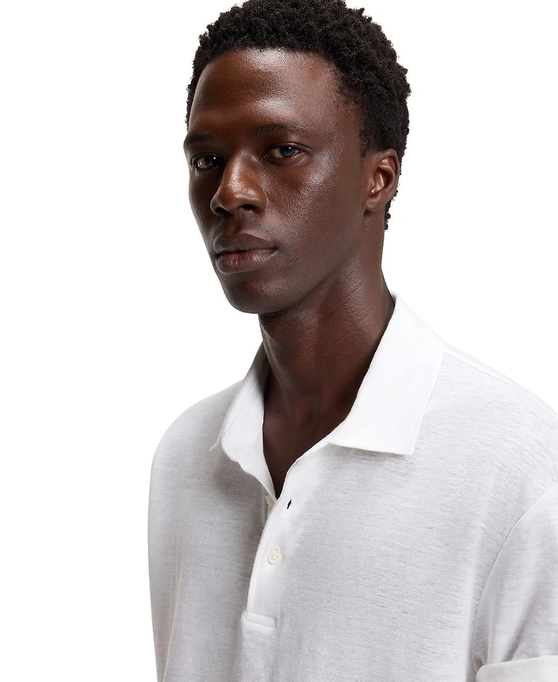 Beckham x Boss Men's Linen Polo Shirt