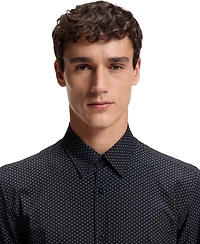 Boss By Hugo Men's Performance-Stretch Jersey Dress Shirt