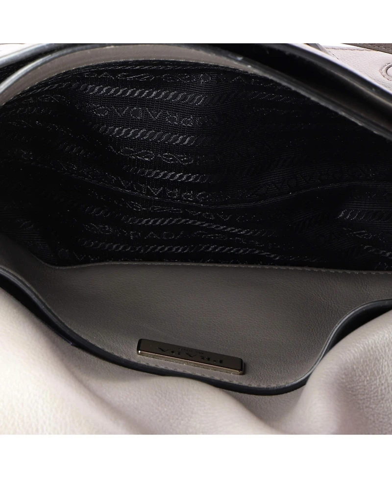 Pre-Owned Prada Small Flap Messenger Glace Calf