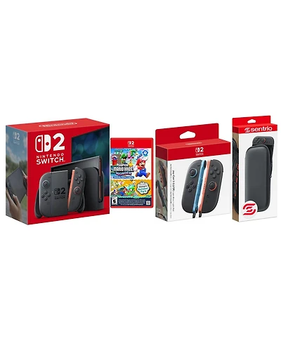 Nintendo Switch 2 Console with Super Mario Bros Wonder, Extra Joy-Cons and Protective Case Bundle