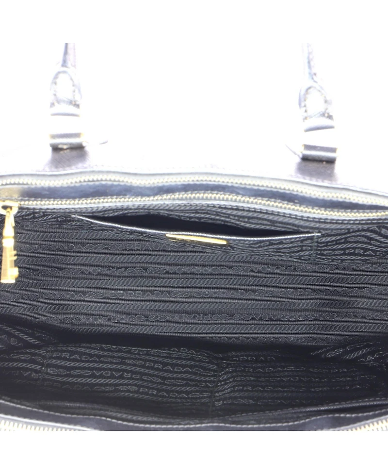 Pre-Owned Prada Large Double Zip Lux Tote Saffiano Leather