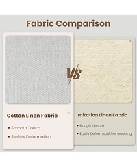 gaomon Upholstered Dining Chair Set,Solid Wood Chairs with Solid Wood Legs,Padded High Back Dining Chair with Nailhead Trim,Fabric Side chair