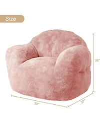 gaomon 39" Bean Bag Chair with Armrests, High-Density Foam Floor Sofa for Adults and Kids, Comfy Living Room Seat