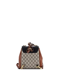 Pre-Owned Gucci Mini Padlock Backpack Gg Coated Canvas and Leather