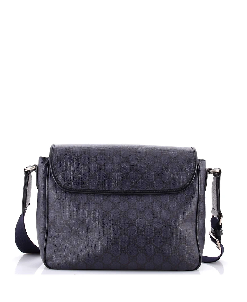 Pre-Owned Gucci Medium Ophidia Flap Messenger Bag Gg Coated Canvas