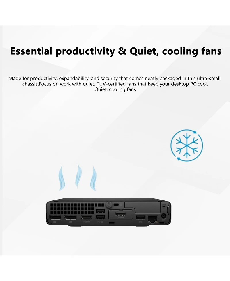 Hp ProDesk 400 Mini Desktop Intel Core i5 16GB Ram Intel Uhd Graphics 512GB Ssd Storage Windows 11 Pro