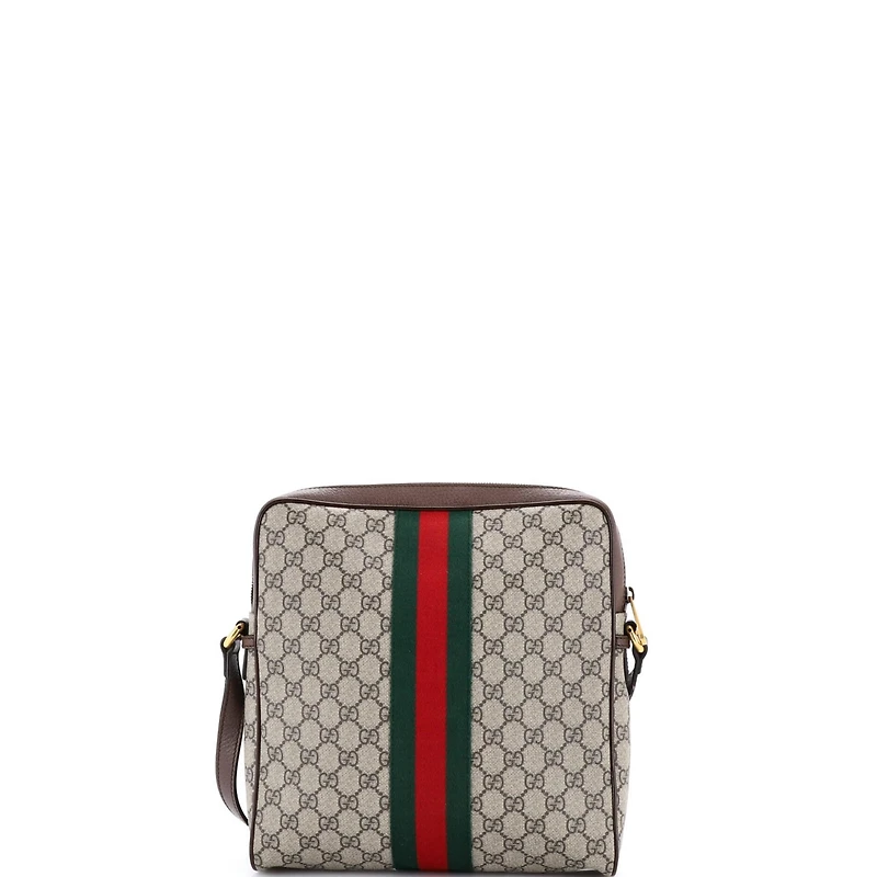 Pre-Owned Gucci Medium Ophidia Messenger Bag Gg Coated Canvas