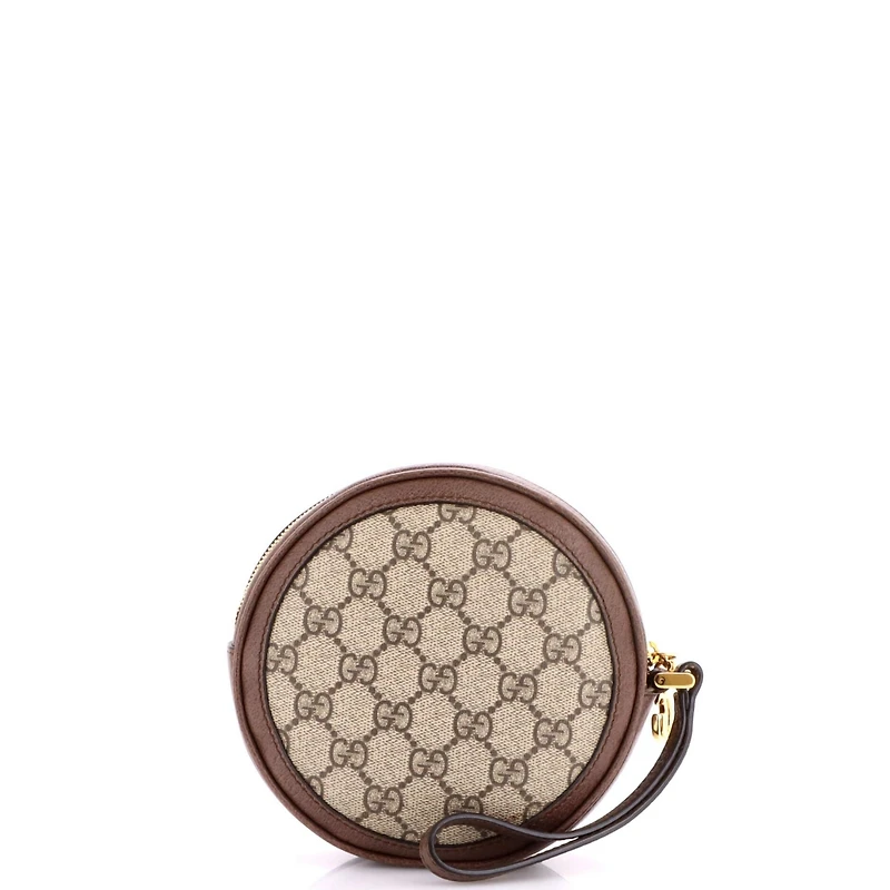 Pre-Owned Gucci Mini Ophidia Round Backpack Gg Coated Canvas
