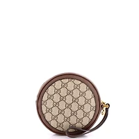 Pre-Owned Gucci Mini Ophidia Round Backpack Gg Coated Canvas