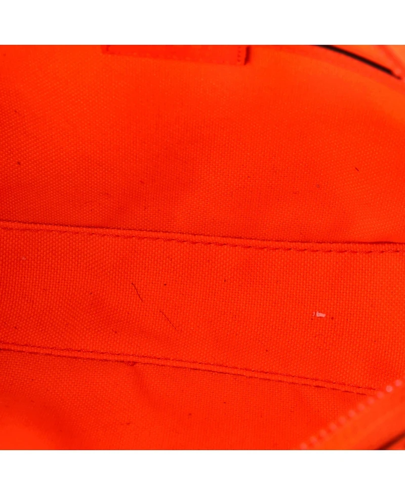 Pre-Owned Gucci Front Zip Belt Bag Gg Rubber Effect Leather