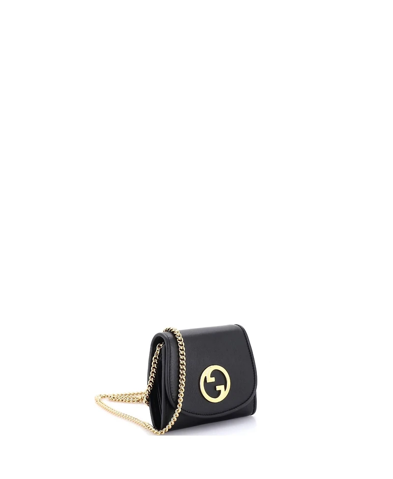 Pre-Owned Gucci Medium Blondie Nm Wallet on Chain Leather