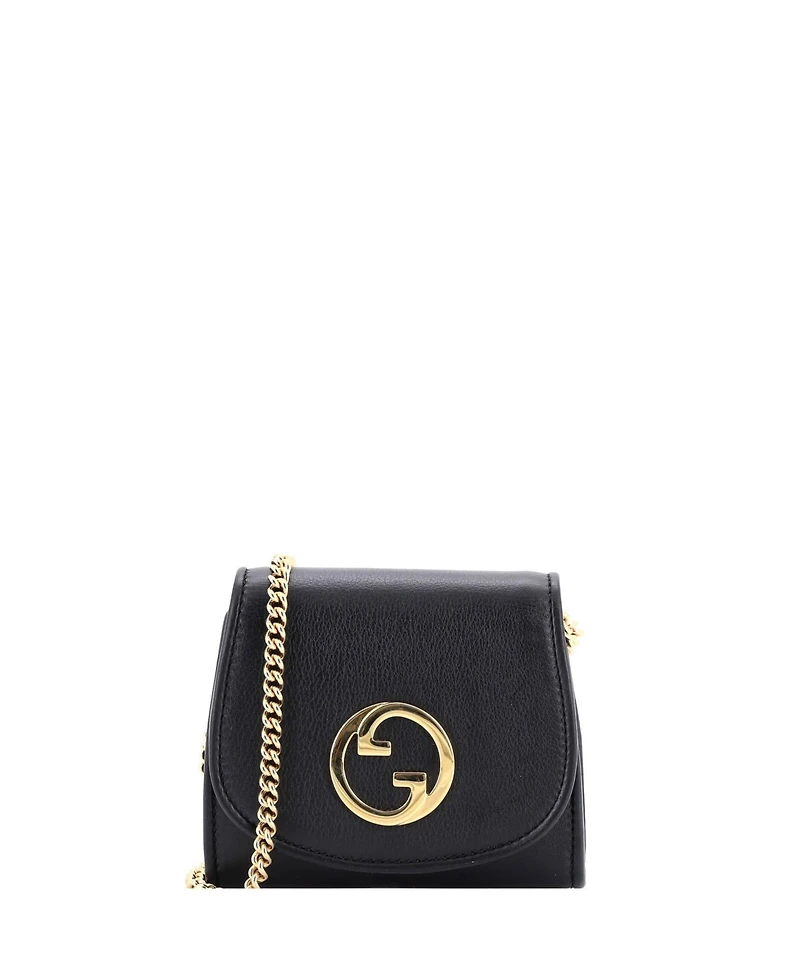 Pre-Owned Gucci Medium Blondie Nm Wallet on Chain Leather