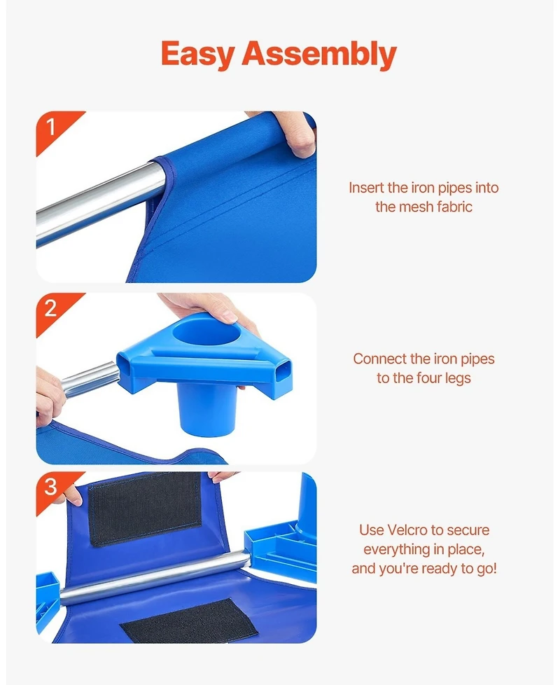 Gouun Pack of 4 Stackable Kiddie Nap Cots for Daycare and Preschool