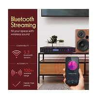 Pyle 2.1 Channel Bluetooth Rack Mount Amplifier Receiver (PDA7BU)