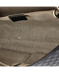 Pre-Owned Gucci Medium Emily Chain Flap Bag Microguccissima Leather