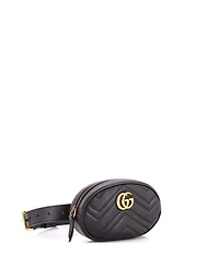 Pre-Owned Gucci Gg Marmont Belt Bag Matelasse Leather