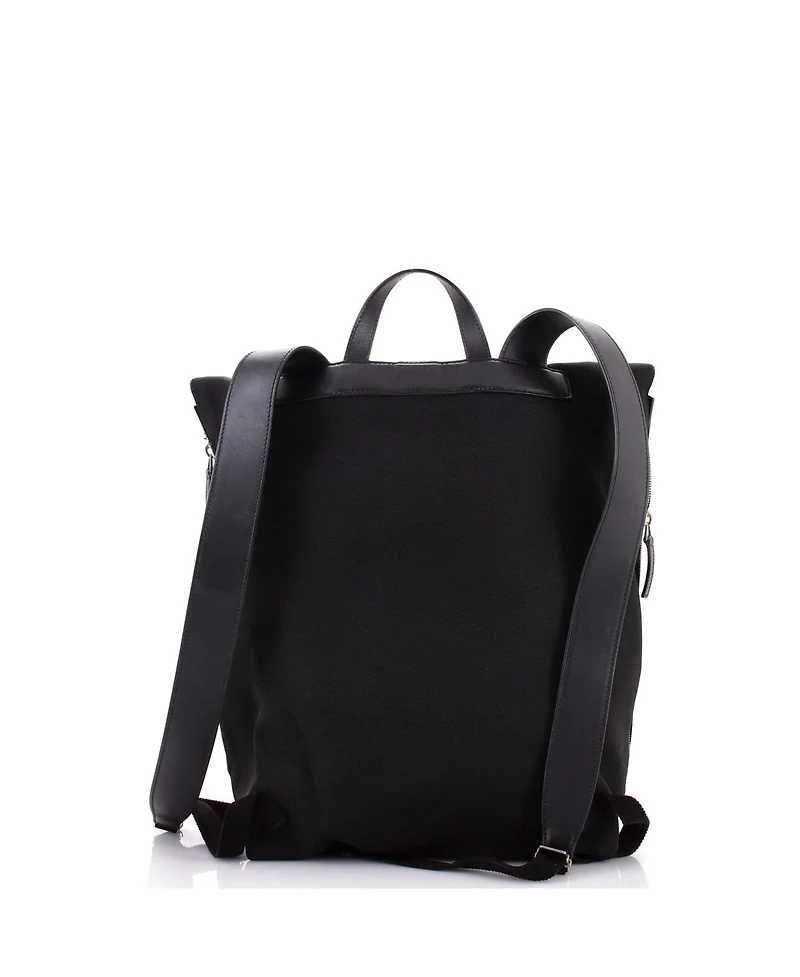 Pre-Owned Gucci Medium Web Fold Over Backpack Techno Canvas