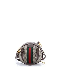 Pre-Owned Gucci Mini Ophidia Basketball Bag Gg Coated Canvas