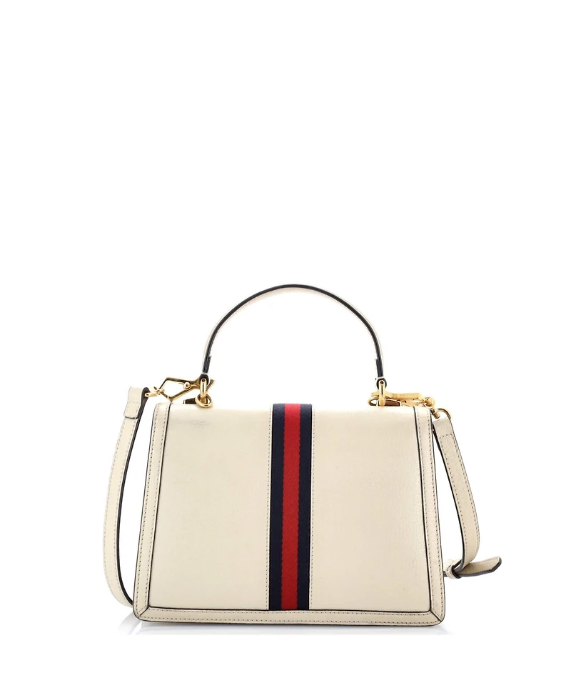 Pre-Owned Gucci Small Ophidia Flap Top Handle Bag Leather