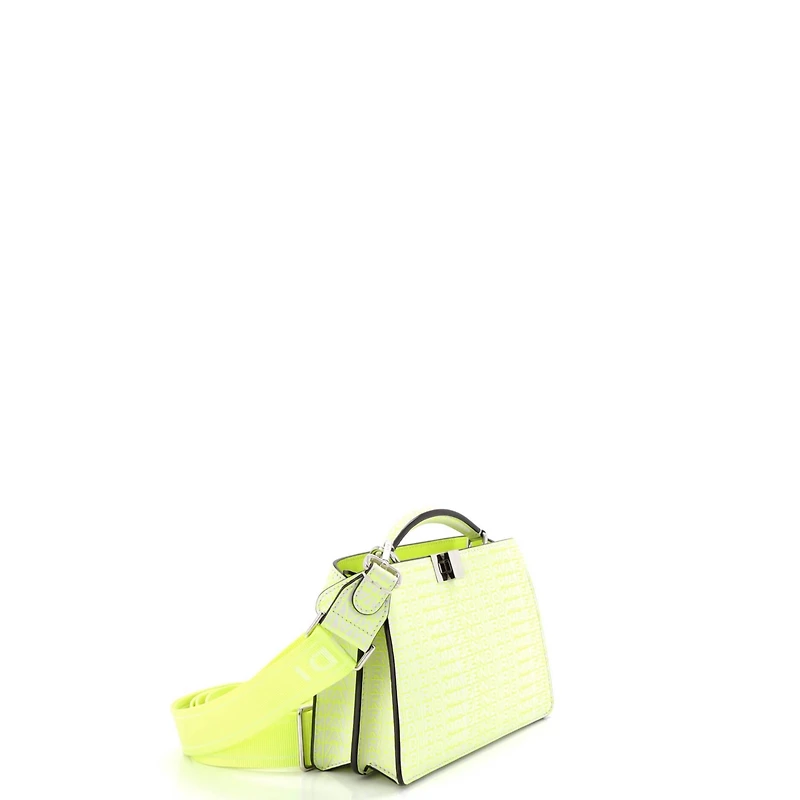 Pre-Owned Fendi x Marc Jacobs Peekaboo ISeeU XCross Bag Printed Logo Embossed Leather