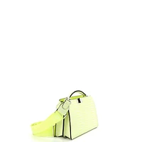 Pre-Owned Fendi x Marc Jacobs Peekaboo ISeeU XCross Bag Printed Logo Embossed Leather