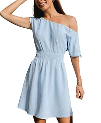 Cupshe Women's Extra Sweet Striped Mini Beach Dress