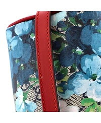 Pre-Owned Gucci Nano Convertible Boston Bag Blooms Print Gg Coated Canvas