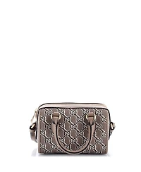 Pre-Owned Gucci Mini Top Handle Shoulder Bag Gg Shadow Coated Canvas