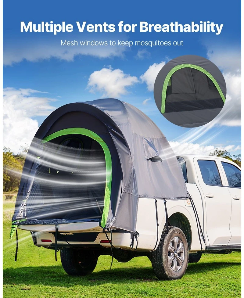 Mecale Truck Bed Tent for People with Rainfly