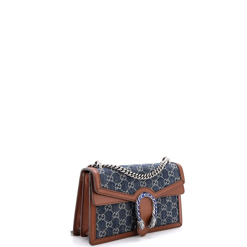 Pre-Owned Gucci Small Dionysus Bag Gg Denim