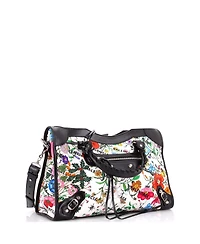 Pre-Owned Gucci Medium x Balenciaga The Hacker Project Neo Classic City Bag Flora Canvas