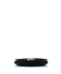 Pre-Owned Gucci Small Tiger Head Chain Clutch Suede with Leather