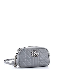 Pre-Owned Gucci Small Gg Marmont Shoulder Bag Mixed Matelasse Leather