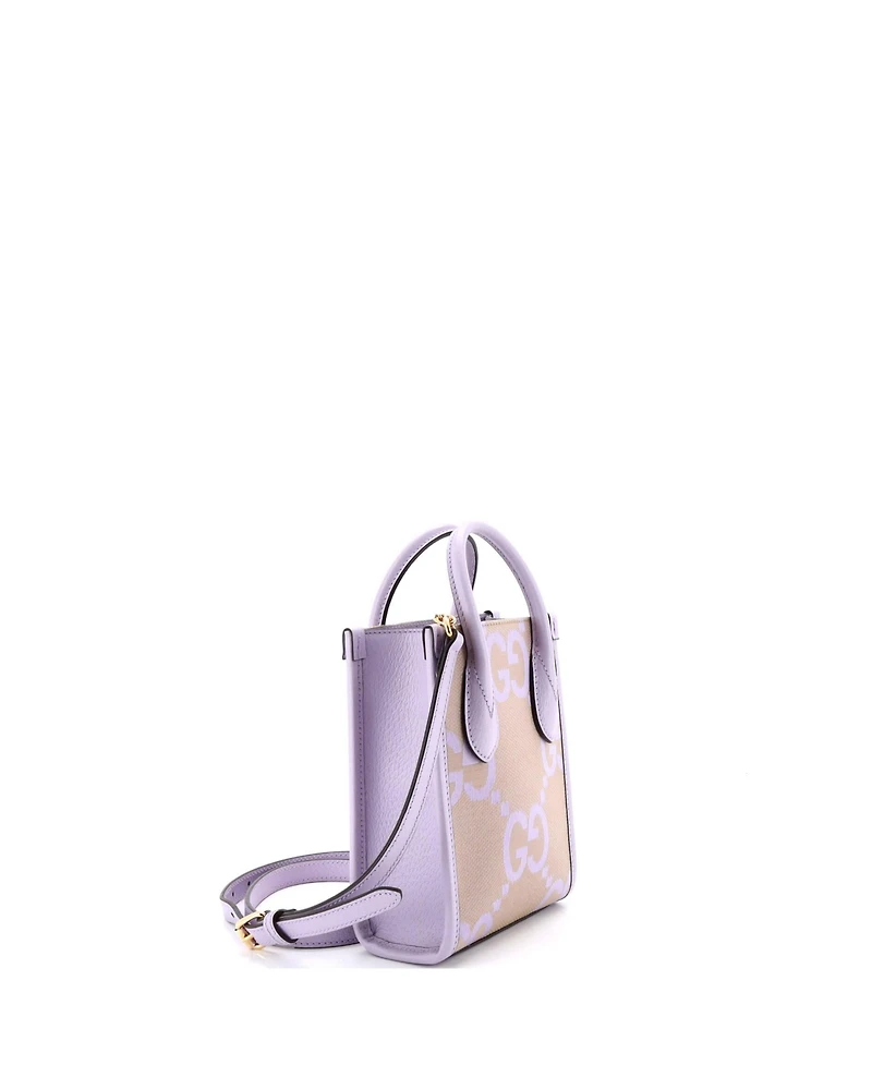 Pre-Owned Gucci Mini Vertical Tote Jumbo Gg Canvas