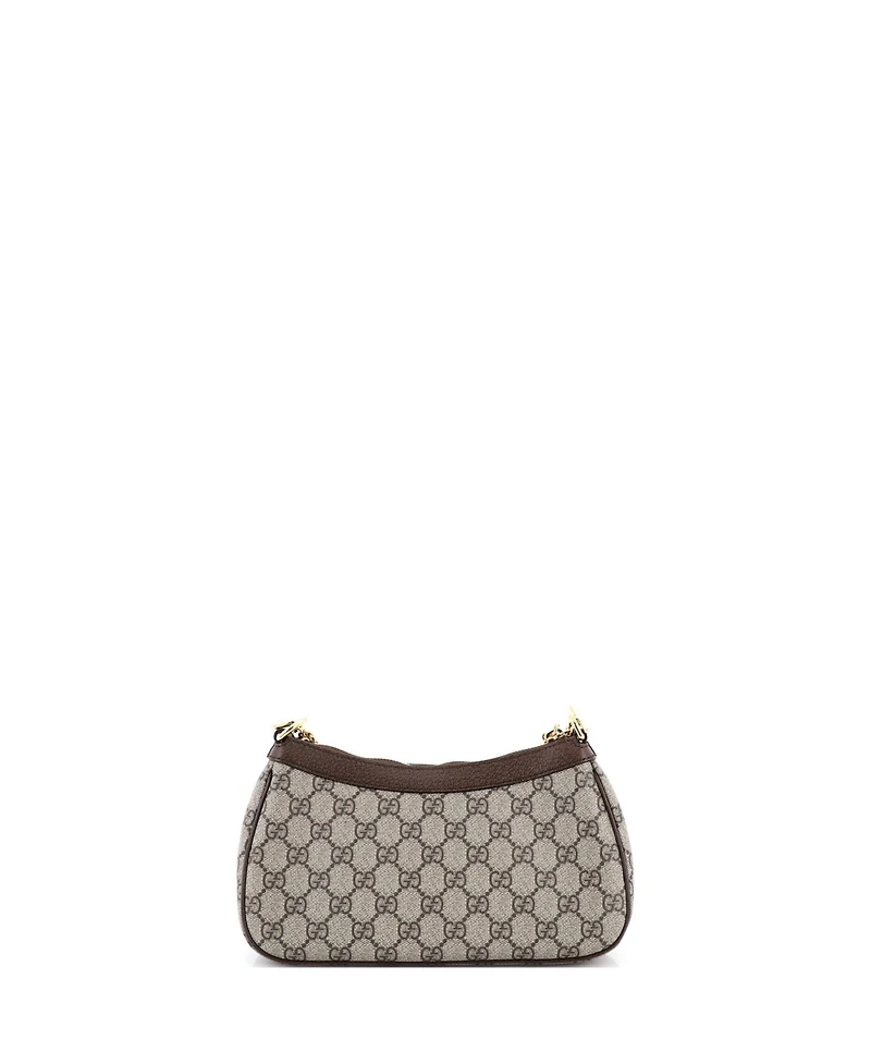Pre-Owned Gucci Small Ophidia Charm Shoulder Bag Gg Coated Canvas