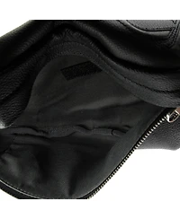 Pre-Owned Gucci Medium Belt Bag Leather with Gg Coated Canvas