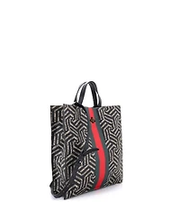 Pre-Owned Gucci Convertible Soft Open Tote Caleido Gg Coated Canvas