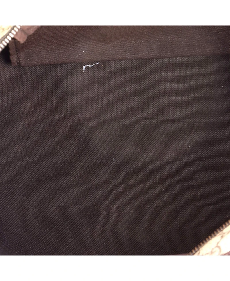 Pre-Owned Gucci Medium Plus Tote Gg Coated Canvas with Leather