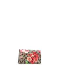 Pre-Owned Gucci Super Mini Dionysus Bag Blooms Print Gg Coated Canvas