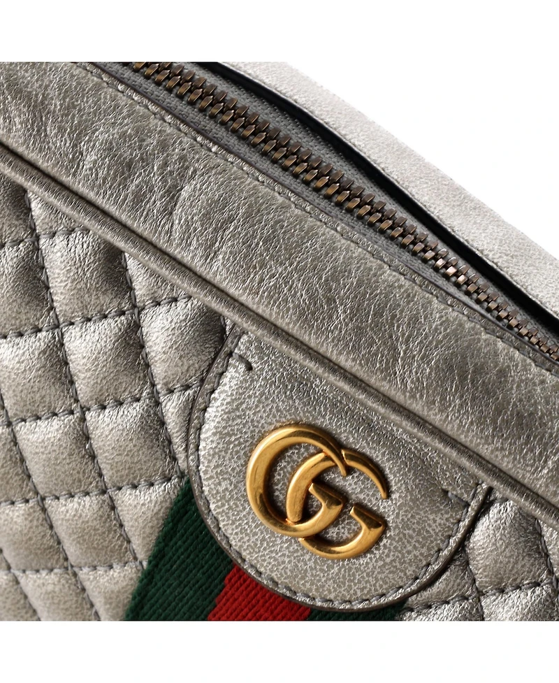 Pre-Owned Gucci Small Trapuntata Camera Bag Quilted Leather