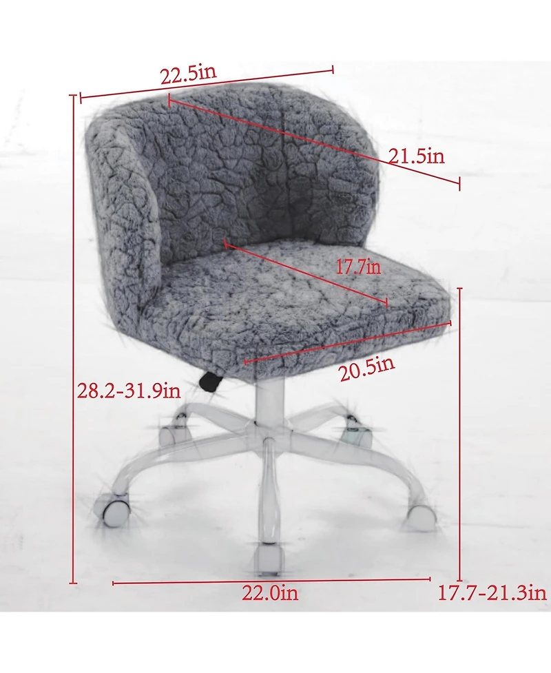 Rainsken Faux Fur Office Chair